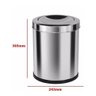 Cesto de Lixo em Inox 13 Litros com Tampa Vai e Vem Home Cor:inox - 2