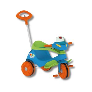 Triciclo Velobaby Passeio e Pedal Azul - Bandeirante