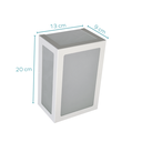 Ver imagem 2 de Arandela De Aluminio E27 Bivolt Branco Rioprelustres 6213 Arandela 6213