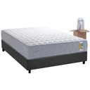 Ver imagem 1 de Cama Box Casal: Colchão Molas Masterpocket Ensacadas Herval Bumpcore + Base Crc Suede Gray (138x188