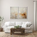 Ver imagem 1 de Quadro Decorativo Modelo Rústico com 2 Telas de Parede para Sala Quarto Escritório 60cm X 90cm Sem Vidro