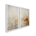 Ver imagem 2 de Quadro Decorativo Modelo Rústico com 2 Telas de Parede para Sala Quarto Escritório 60cm X 90cm Sem Vidro