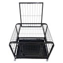 Ver imagem 7 de Gaiola Pet Gato Cao Cachorro Canil Animal de Estimaçao Pet Shop Bandeja Removivel Rodinhas Transport