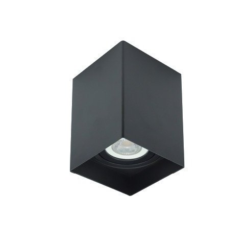 Spot Plafon Sobrepor Quadrado PAR20 Direcionavel Preto Corredor Lup03