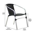 Ver imagem 4 de Conjunto Cadeiras Floripa e Mesa com Tampo Tramado Área Externa Piscina Jardim Varanda