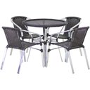 Ver imagem 1 de Conjunto Cadeiras Floripa e Mesa com Tampo Tramado Área Externa Piscina Jardim Varanda