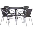 Ver imagem 2 de Conjunto Cadeiras Floripa e Mesa com Tampo Tramado Área Externa Piscina Jardim Varanda