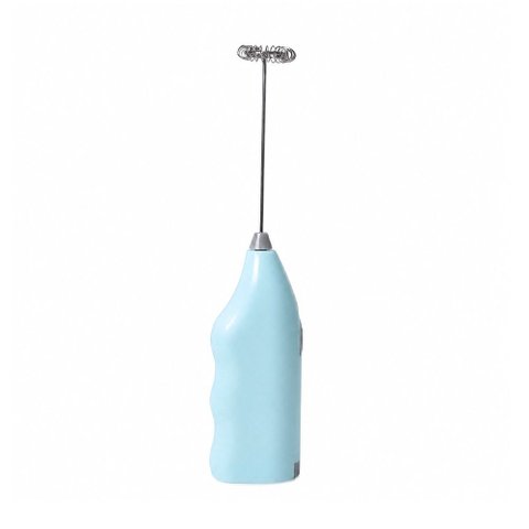 Mini Mixer Misturador de Bebidas Portátil Mexedor de Ovos Whey Leite Café e Espuma Azul - Casambient