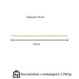 Kit 50 Varetas de Fibra de Vidro Amarelo 120cmx10mm Zebu + 100 Clips de Metal - 4