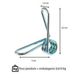 Kit 50 Varetas de Fibra de Vidro Amarelo 120cmx10mm Zebu + 100 Clips de Metal - 5