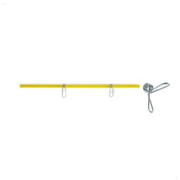 Kit 50 Varetas de Fibra de Vidro Amarelo 120cmx10mm Zebu + 100 Clips de Metal - 8