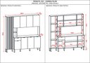 Ver mais imagens de Cozinha Compacta 9 Portas 1 Gaveta Pulse Kits Parana