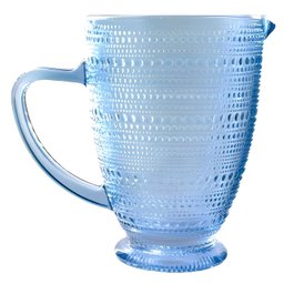 Jarra de Vidro Azul Pérola para Água ou Suco 1370 Ml - 1