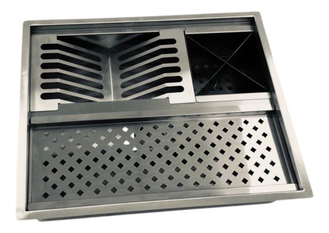 Calha Gourmet 45X36 Cozinha Industrial Nova Decor Calha para bancada de cozinha - 1