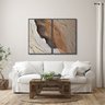 Quadro Decorativo Modelo Pedra Rachada com 2 Telas de Parede para Sala Quarto Escritório 60cm X 90cm Sem Vidro - 1