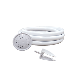Kit Chuveirinho com Mangueira Siliconada 1,8 Metros Cor Branco Durín