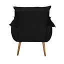 Ver imagem 5 de Poltrona Decorativa Cuba Suede Preto - MV Estofados Shop