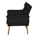 Ver imagem 6 de Poltrona Decorativa Cuba Suede Preto - MV Estofados Shop