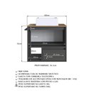Ver imagem 4 de Gabinete de Banheiro Suspenso 60cm com 1nicho 1toalheiro 1porta e 1gaveta Bh8050 Mel/grafite com