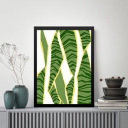 Quadro Decorativo Espada de São Jorge 33x24cm:moldura Preta - 1