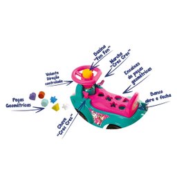 Carrinho Andador Interativo Ketokinha - Divertido e Educativo Cor:dog Rosa - 3