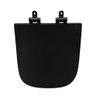 Assento Sanitário Poliéster Para Louça Piano (Deca) Slow Close Black Matte (Reb. Oculto) Ébano Fosco - 1