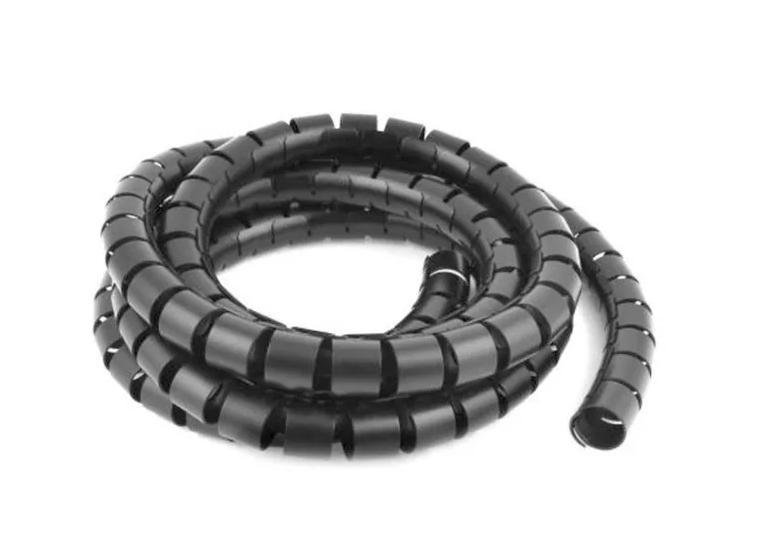 Organizador de Fios Cabos Espiral 3/4 Preto 1 Metro - 1