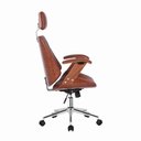 Ver imagem 3 de Cadeira Lisboa Office Presidente Marrom