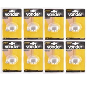 Kit com 8 Fixador de Porta Fp-500 Alumínio Vonder