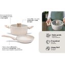 Ver imagem 2 de Jogo Panelas 6 Peças Fundo de Indução Antiaderente Ceramic Life Sirius Brinox