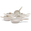 Ver imagem 1 de Jogo Panelas 6 Peças Fundo de Indução Antiaderente Ceramic Life Sirius Brinox