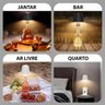 Luminaria Abajur de Garrafa Mesa Led Recarregavel Iluminaçao Decoraçoa Mesinha Escrivaninha Casa Qua - 6