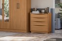 Ver imagem 4 de Cômoda 4 Gavetas Kappesberg M260 Cor Canela