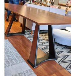 Mesa de Jantar Moderna - Curve-1,40x0,90m - Sheldon Móveis - 2