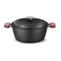 Conjunto de Panelas de Ferro Fundido com Frigideira 4 Pçs com Tampa de Ferro Mta 8419 - 3