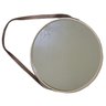 Espelho Redondo Com Alça de Couro Adnet 53 cm e Pino - Bronze - 2