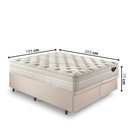 Ver imagem 2 de Base Box Baú King 193x203 Linho com Colchão Audaz Molas Ensacadas