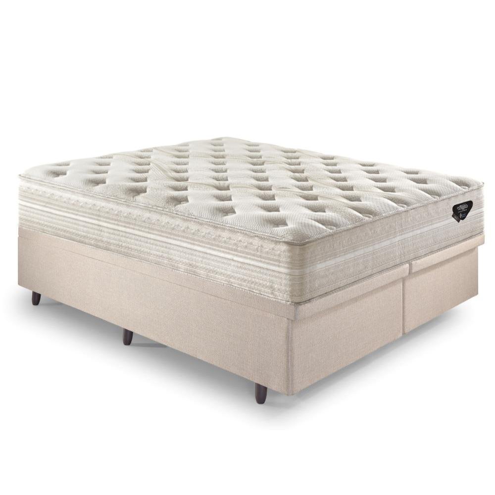 Base Box Baú King 193x203 Linho com Colchão Audaz Molas Ensacadas - 10