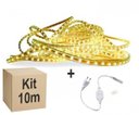 Ver imagem 1 de Mangueira Fita LED Chata 5050 10m Branco Quente 6mm 60 LEDS/m 110V