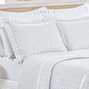 Ver imagem 3 de Cobre Leito Queen Montreal Algodão 150 Fios 3 Peças - Branco