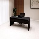 Ver imagem 1 de Mesa Escritório Plataforma 150cm 1 Cx de Tomada Pé Painel F5 Cor:preto