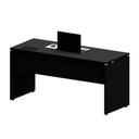 Ver imagem 5 de Mesa Escritório Plataforma 150cm 1 Cx de Tomada Pé Painel F5 Cor:preto