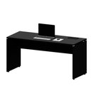 Ver imagem 4 de Mesa Escritório Plataforma 150cm 1 Cx de Tomada Pé Painel F5 Cor:preto
