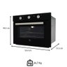 Kit Forno Elétrico Fischer Infinity Embutir 50l 5 Funções + Micro-ondas Infinity 25l Preto 220v - 2