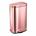 Ver imagem 1 de Lixeira Inox Retangular c/Pedal 30L. Escovado Mood - Rose Gold