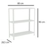 Estante Aço 3 Prateleiras Eaf007 Branco - 2