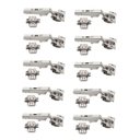 Ver imagem 1 de Kit 10 Dobradiças 35mm 107º Reta Clip Top Blumotion Niquelada com Amortecedor Blum 01 Kit