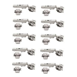Kit 10 Dobradiças 35mm 107º Reta Clip Top Blumotion Niquelada com Amortecedor Blum 01 Kit - 1