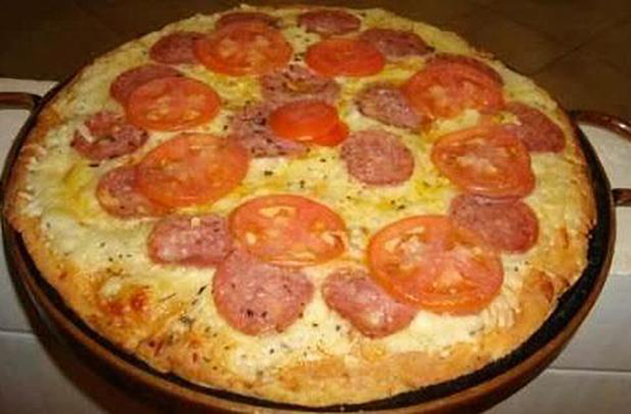 Forma de Pizza em Pedra Sabão sem Alças e com Aro de 40 Cm - 3