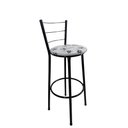 Ver imagem 1 de Banqueta Alta Preta Cozinha Gourmet Americana - Branco Floral